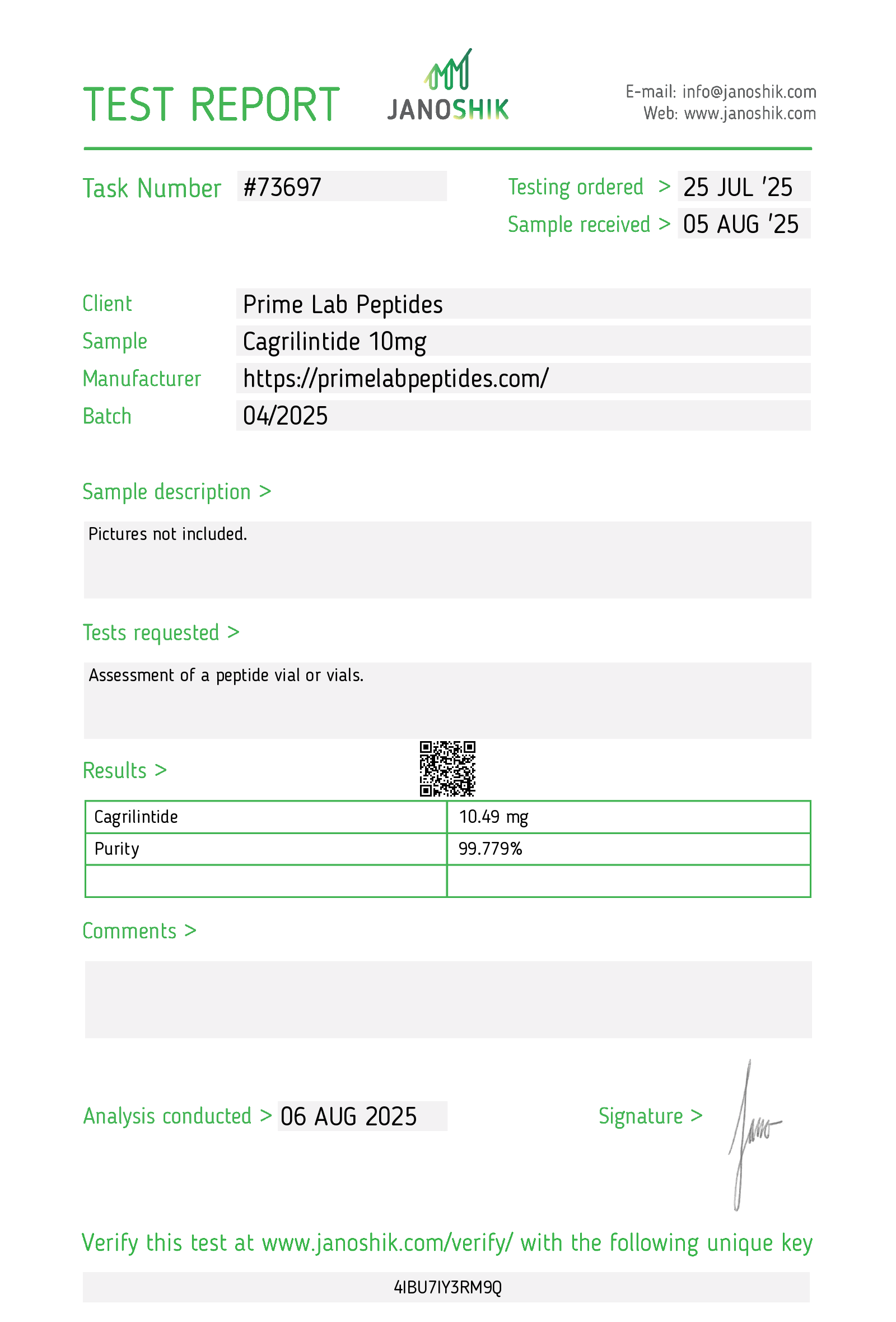 Cagrilintide – 10mg